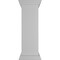 Ekena Millwork 12"W x 40"H Plain Newel Post with Panel, Peaked Capital & Base Trim (Installation kit included) NWL12X40PLP0B0 - alternate 4